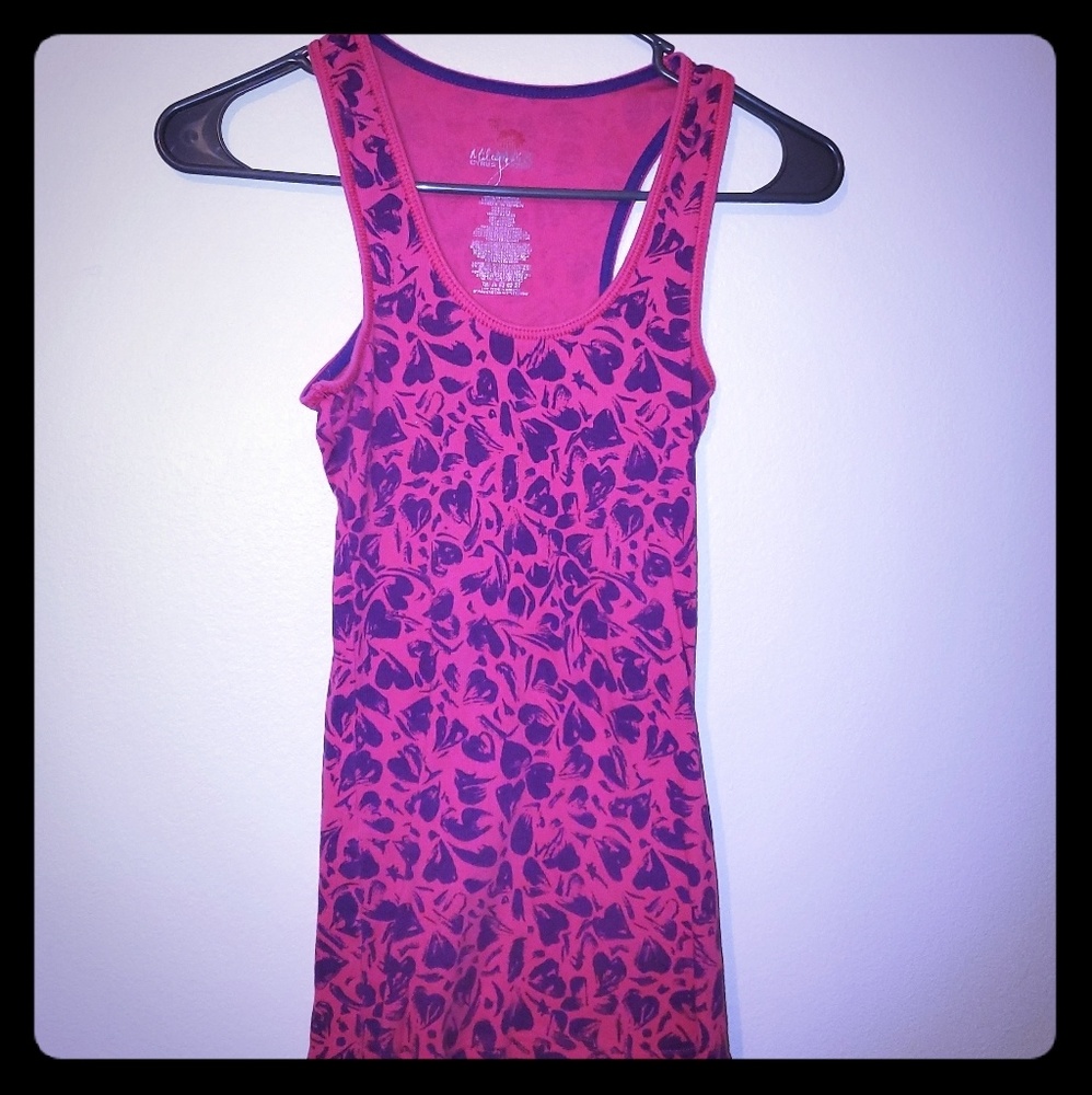 Pink Tank Top With Purple Swirls